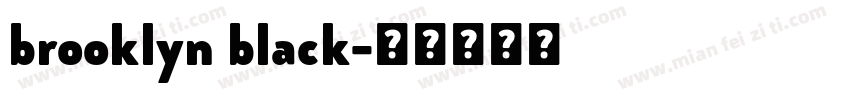 brooklyn black字体转换